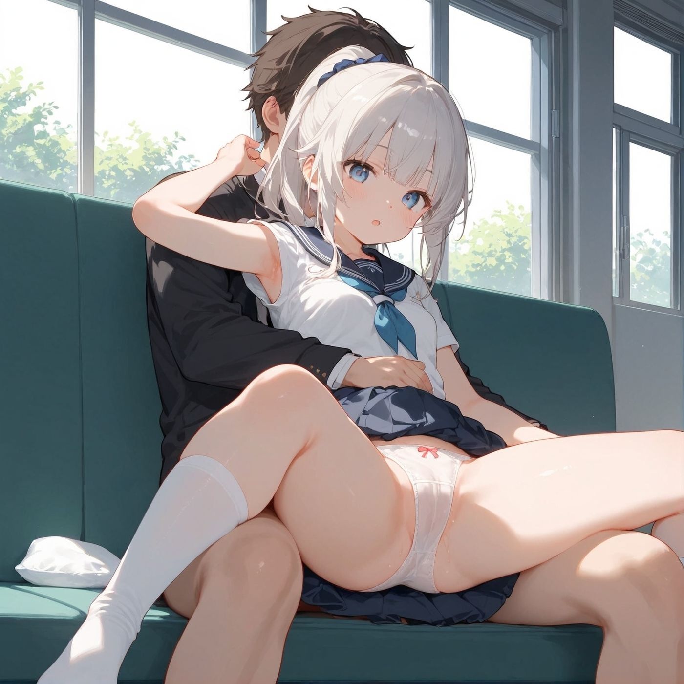 サンプル画像3:ビッチ用レ●プ車両！乗ったら終点まで乗り継ぎまくってください【制服美少女の厳選CG200枚収録】(アオとハル) [d_636924]