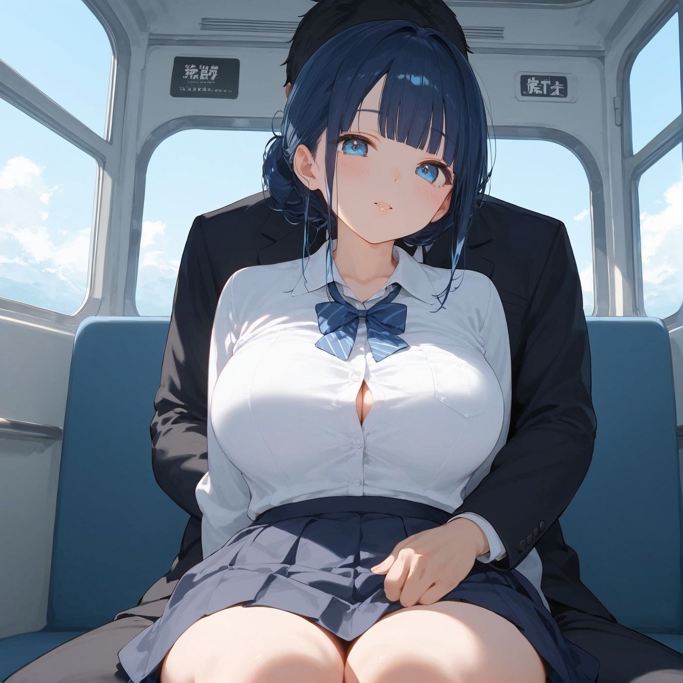 ビッチ用レ●プ車両！乗ったら終点まで乗り継ぎまくってください【制服美少女の厳選CG200枚収録】 画像7