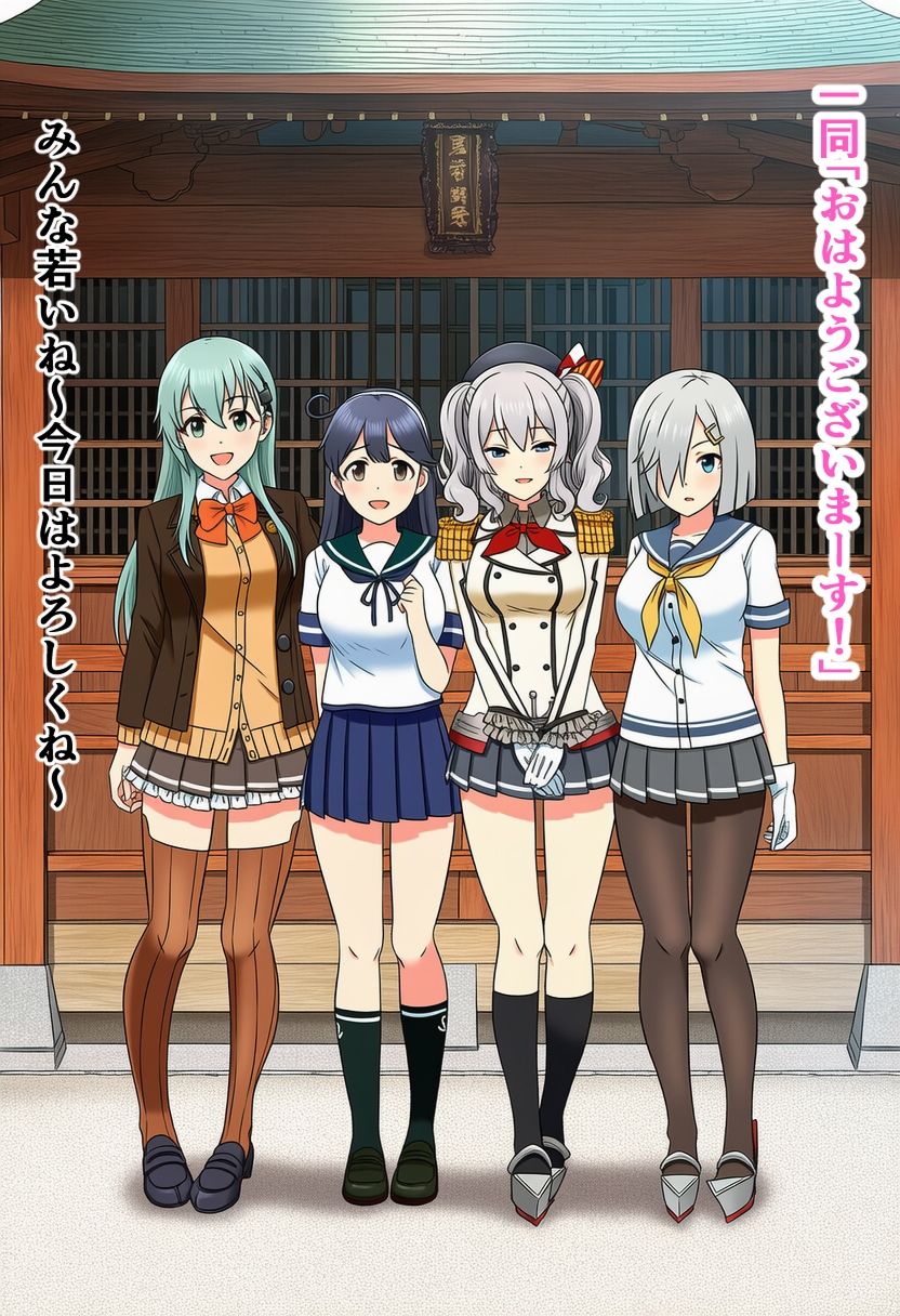 サンプル画像1:田舎の奇祭に参加する艦〇たち(skin_head) [d_636935]