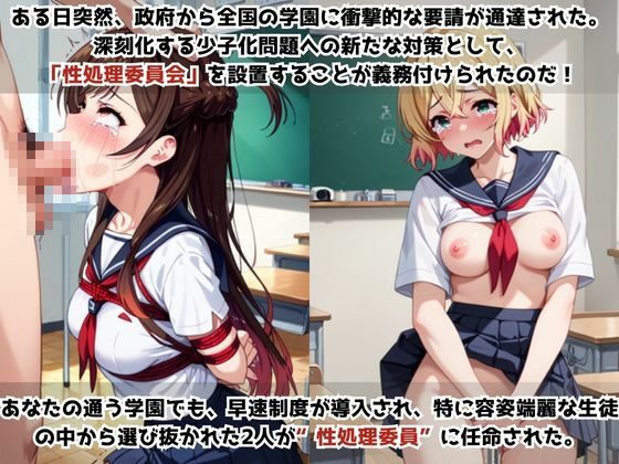 サンプル画像1:学校の性処理委員に任命されてしまった一ノ瀬ち●る＆七海●美の日常(ミルクティーサークル) [d_637040]