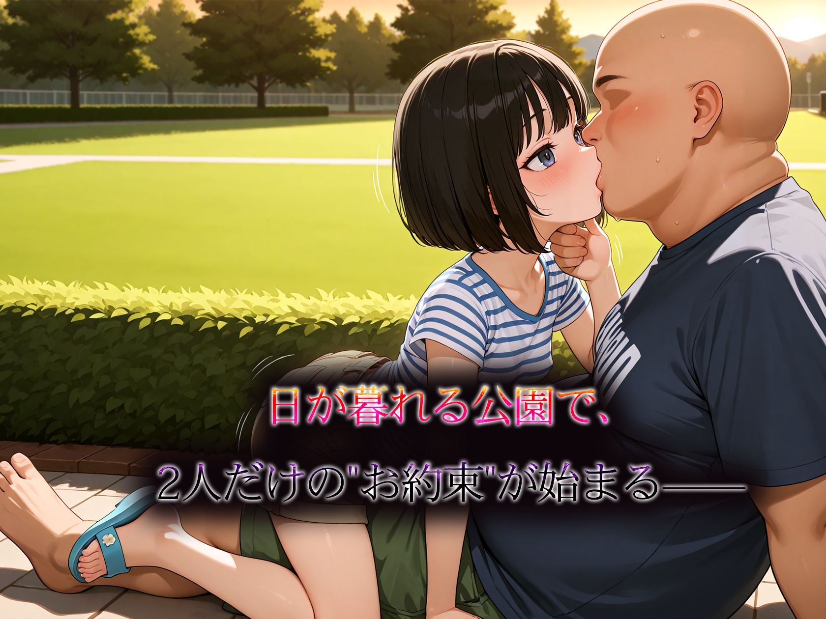 サンプル画像3:つるペタ娘とキモ親父 いつもの楽しい公園で・・・(プロデューサーT) [d_637138]