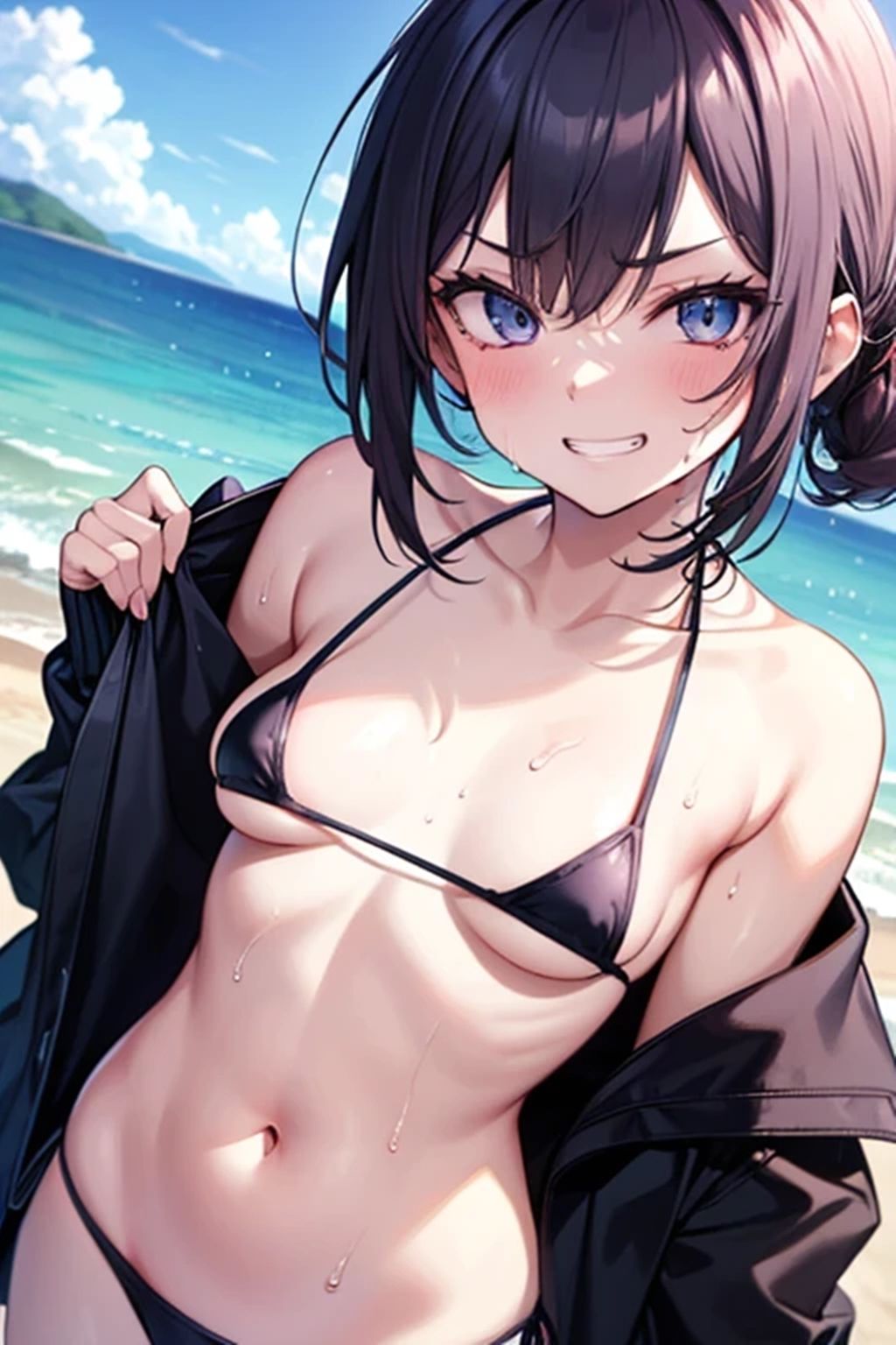 からかい好きのメスギャルさんと海水浴 画像3