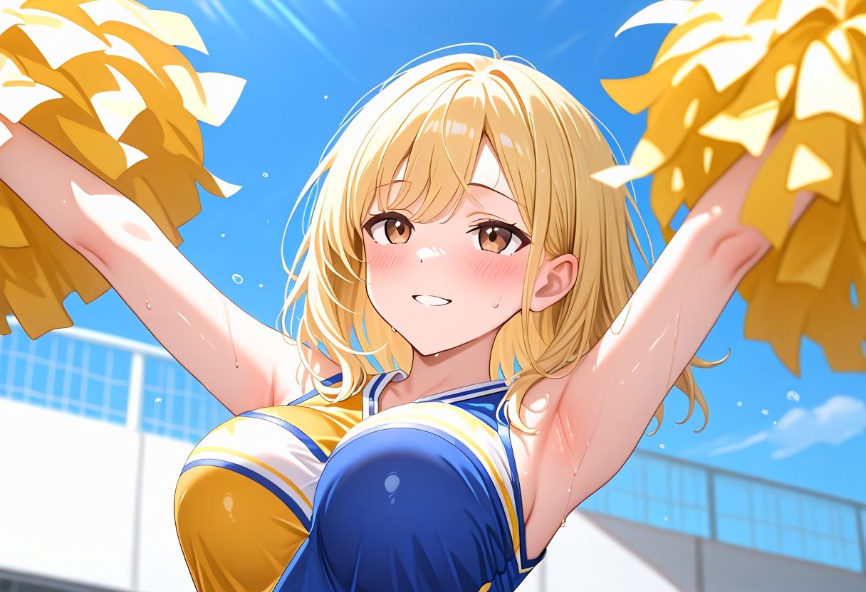 チアガールの性処理応援で何度もイカせてくれる 画像1