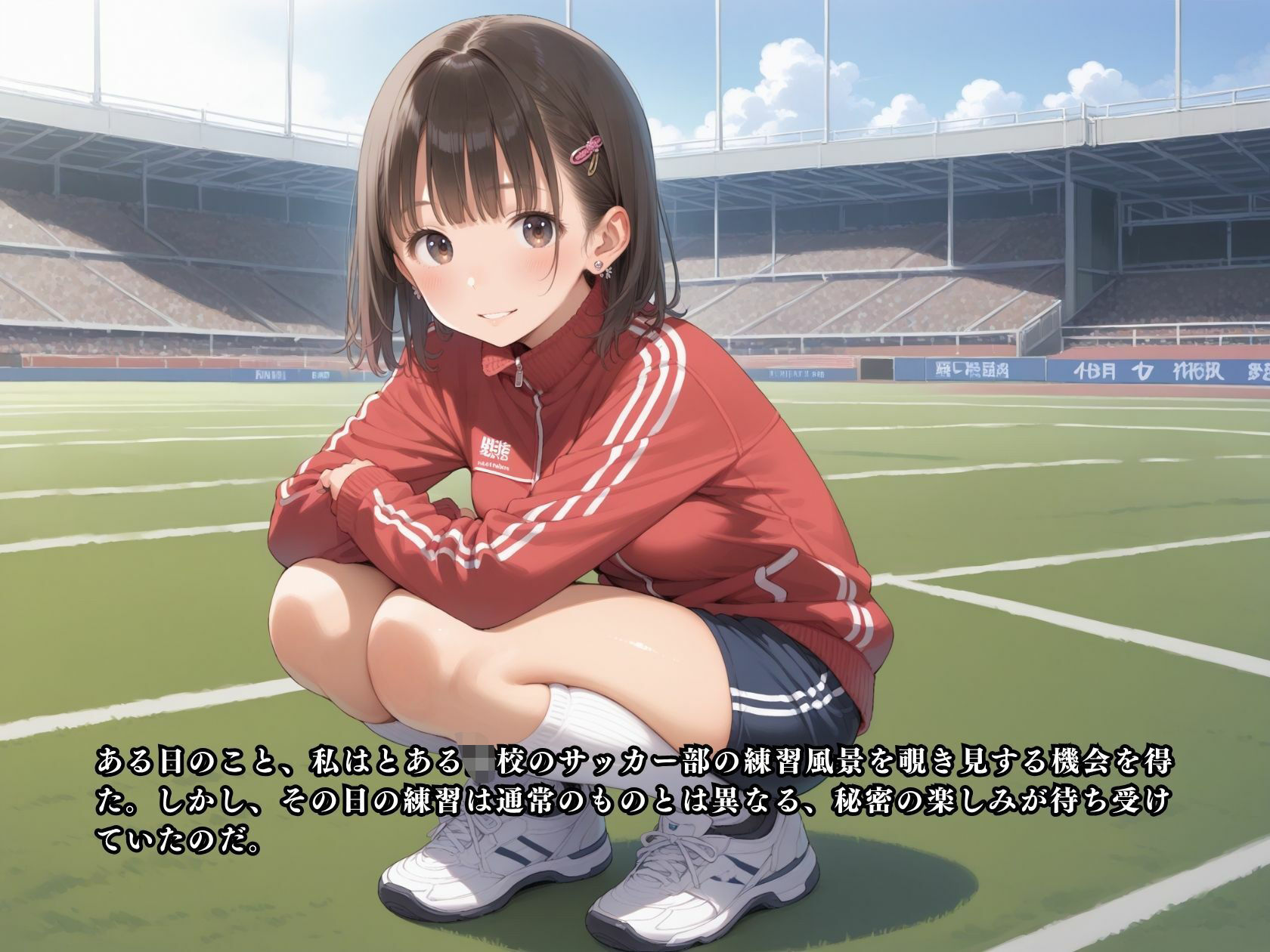 サンプル画像2:サッカー部の天使！ヤリマンマネージャーと乱交パーティーで中出しSEX(スターブックス) [d_637238]