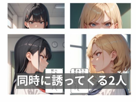 サンプル画像3:巨乳清楚vs爆乳ギャル！ 僕のチ●ポを巡ってエッチな仁義なき戦い(えち研) [d_637243]