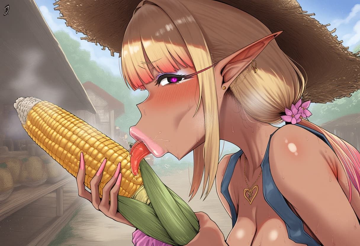 サンプル画像1:【疑似フェラ】豊穣エルフの収穫祭(おさかなの泉) [d_637290]