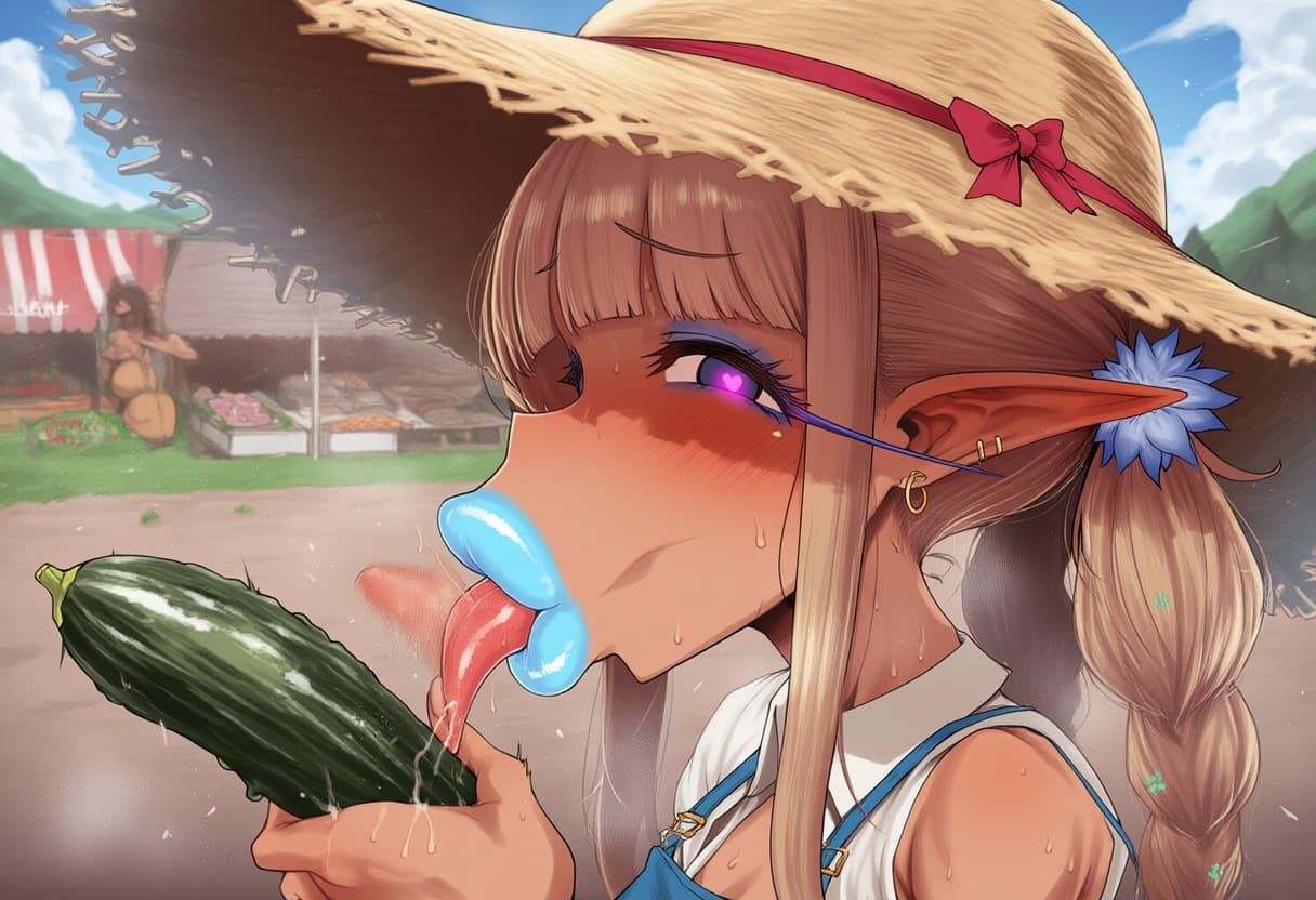 サンプル画像4:【疑似フェラ】豊穣エルフの収穫祭(おさかなの泉) [d_637290]