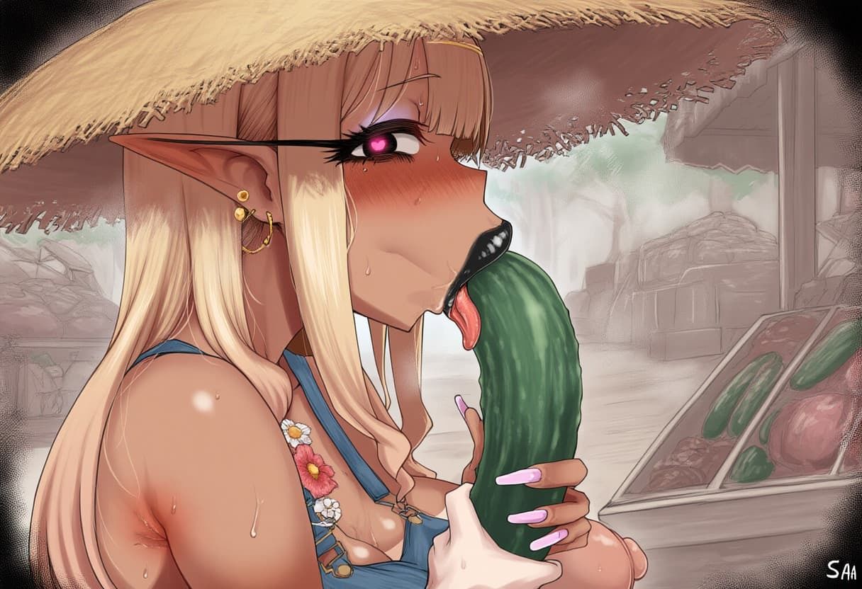 サンプル画像5:【疑似フェラ】豊穣エルフの収穫祭(おさかなの泉) [d_637290]