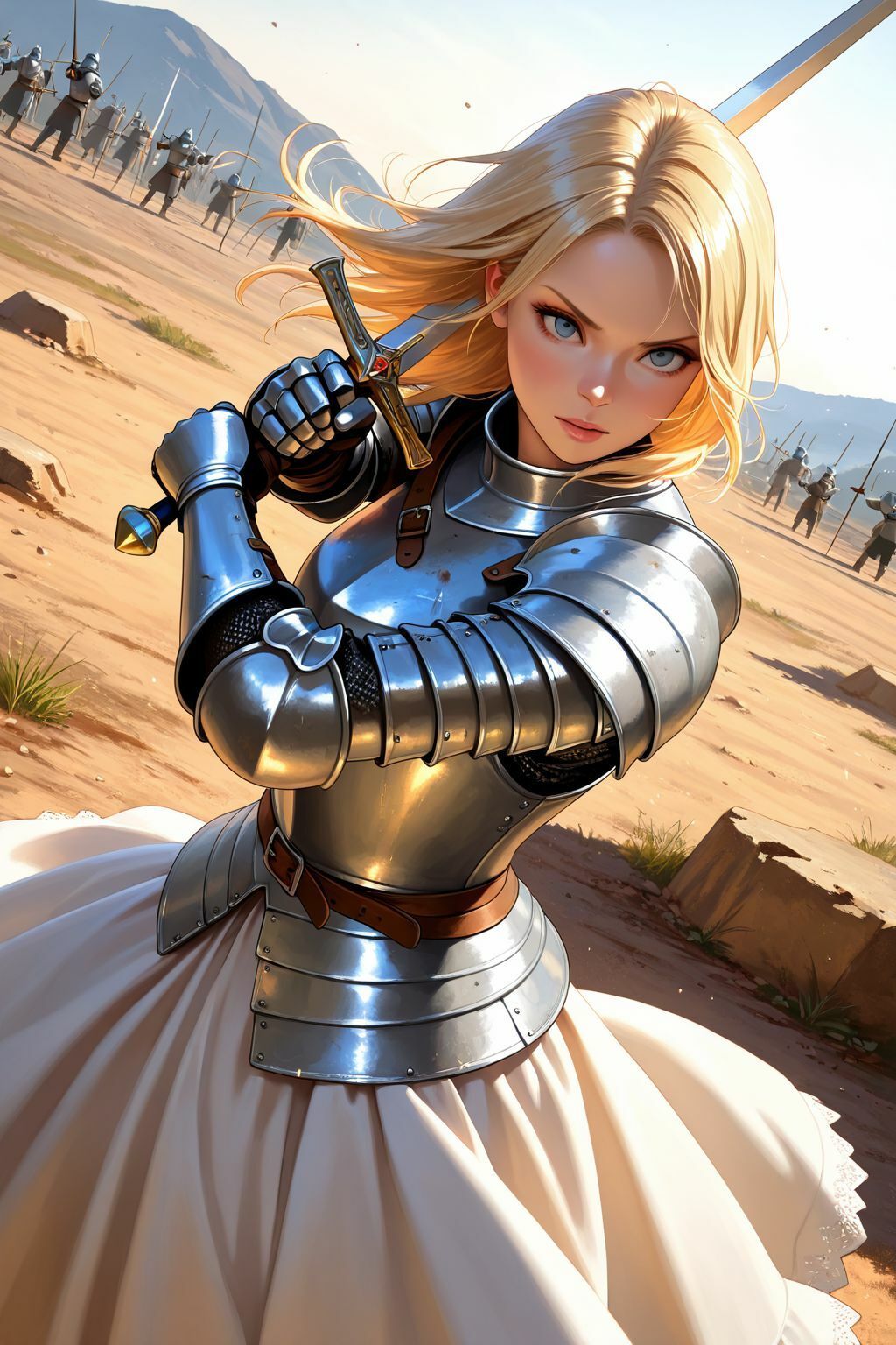 サンプル画像1:敗北の女騎士(ツンドラ) [d_637303]