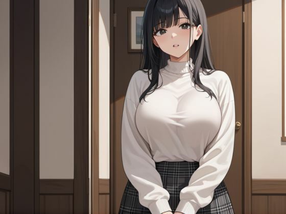 サンプル画像1:清楚系爆乳JKを休日に家へ誘い種付けプレイする(しろいか) [d_637356]