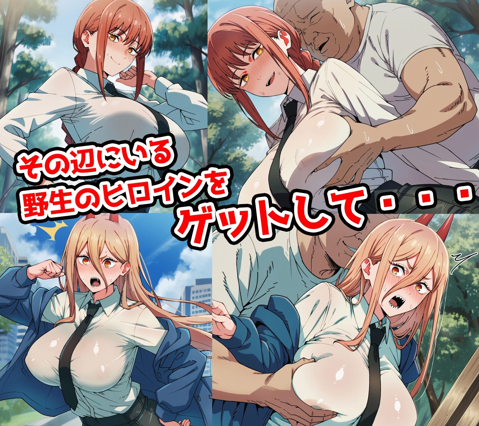 サンプル画像1:野生少女 マ○マ＆パ○ー＆姫○＆コ○ニ 快楽堕ち画像集 500枚(わんだふぉおAI) [d_637460]