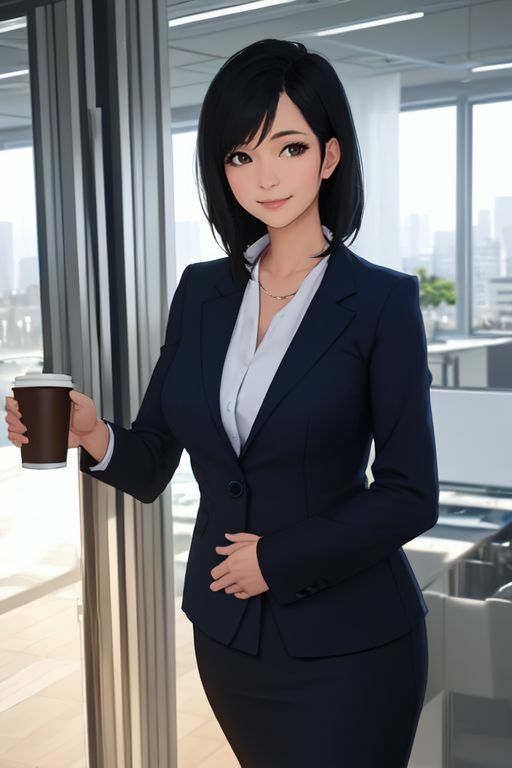 サンプル画像1:【全286点】働く女の誘惑:セクシーOL AI美女イラスト(えーあい美写苑) [d_637496]