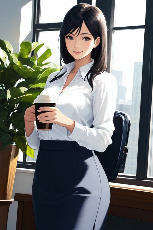 【全286点】働く女の誘惑:セクシーOL AI美女イラスト 画像10