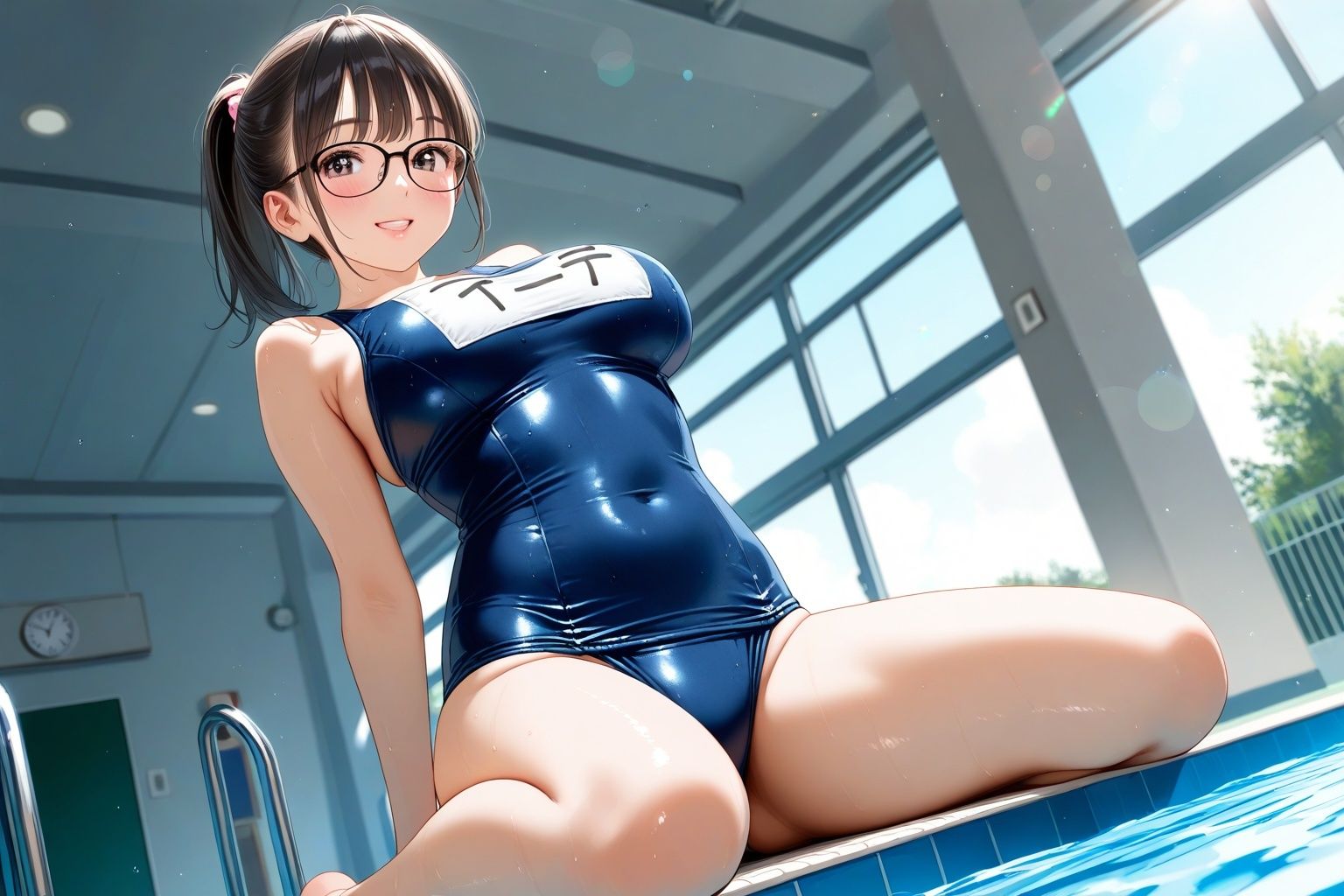 サンプル画像1:ドキドキ！コスプレCollection5〜スクール水着編2・巨乳編・眼鏡編(ぱてぃすりーず) [d_637529]