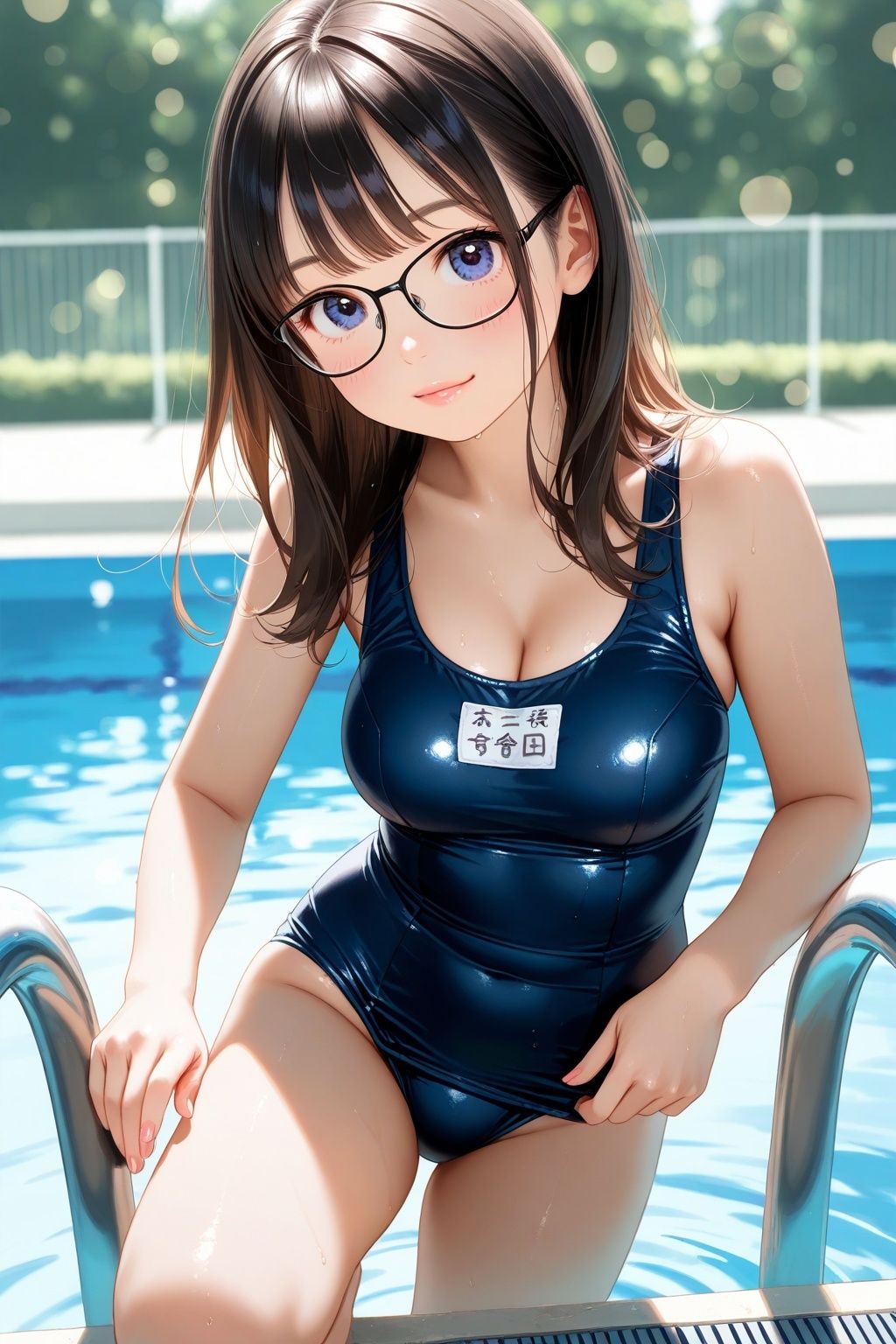 サンプル画像3:ドキドキ！コスプレCollection5〜スクール水着編2・巨乳編・眼鏡編(ぱてぃすりーず) [d_637529]