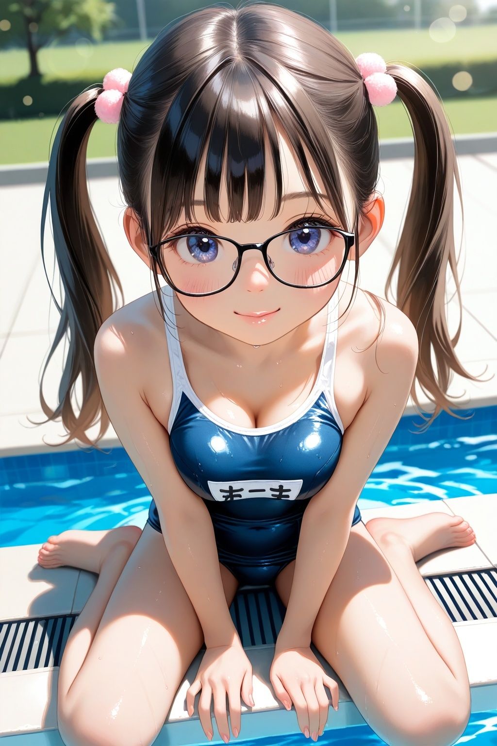 サンプル画像5:ドキドキ！コスプレCollection5〜スクール水着編2・巨乳編・眼鏡編(ぱてぃすりーず) [d_637529]