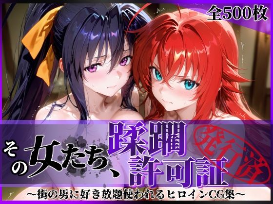 その女たち、蹂躙許可証発行済み -街の男たちに好き放題使われるヒロインCG集- ハ◯スクールD×D編【陥落工房】