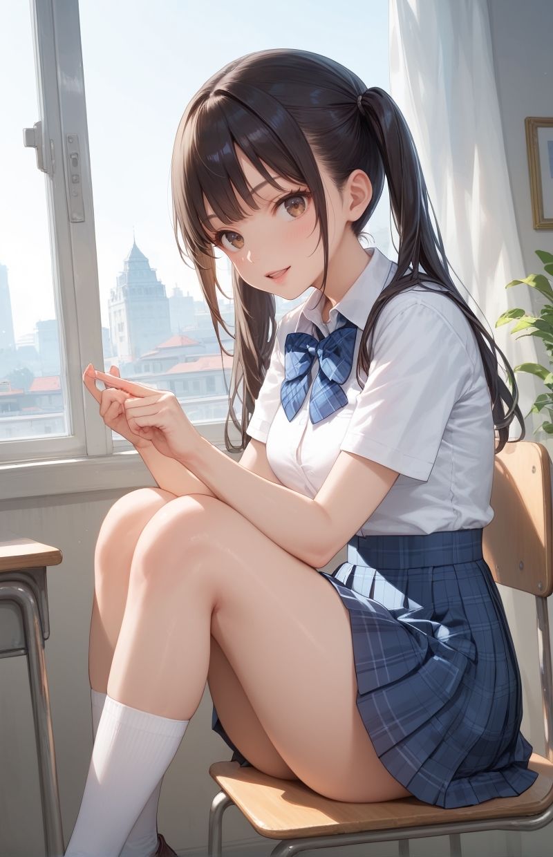 サンプル画像1:グラビア＆裏画像 JKアイドル 斎藤さくら(AIらぼんぬ) [d_637538]