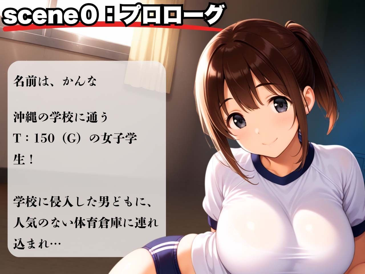 体操服ブルマ!快感の臨界点突破され快楽堕ちのGカップ美少女 画像2