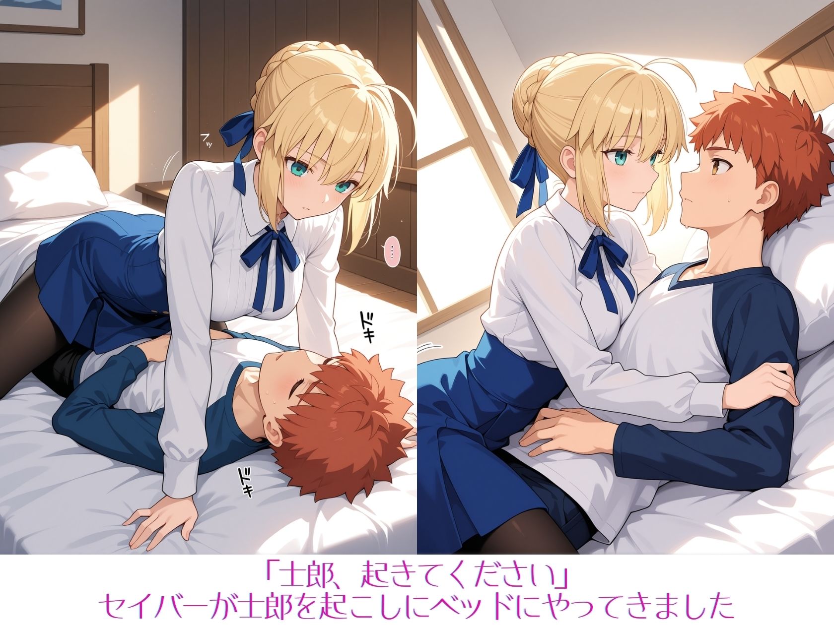 セイバーと朝のひととき 画像1
