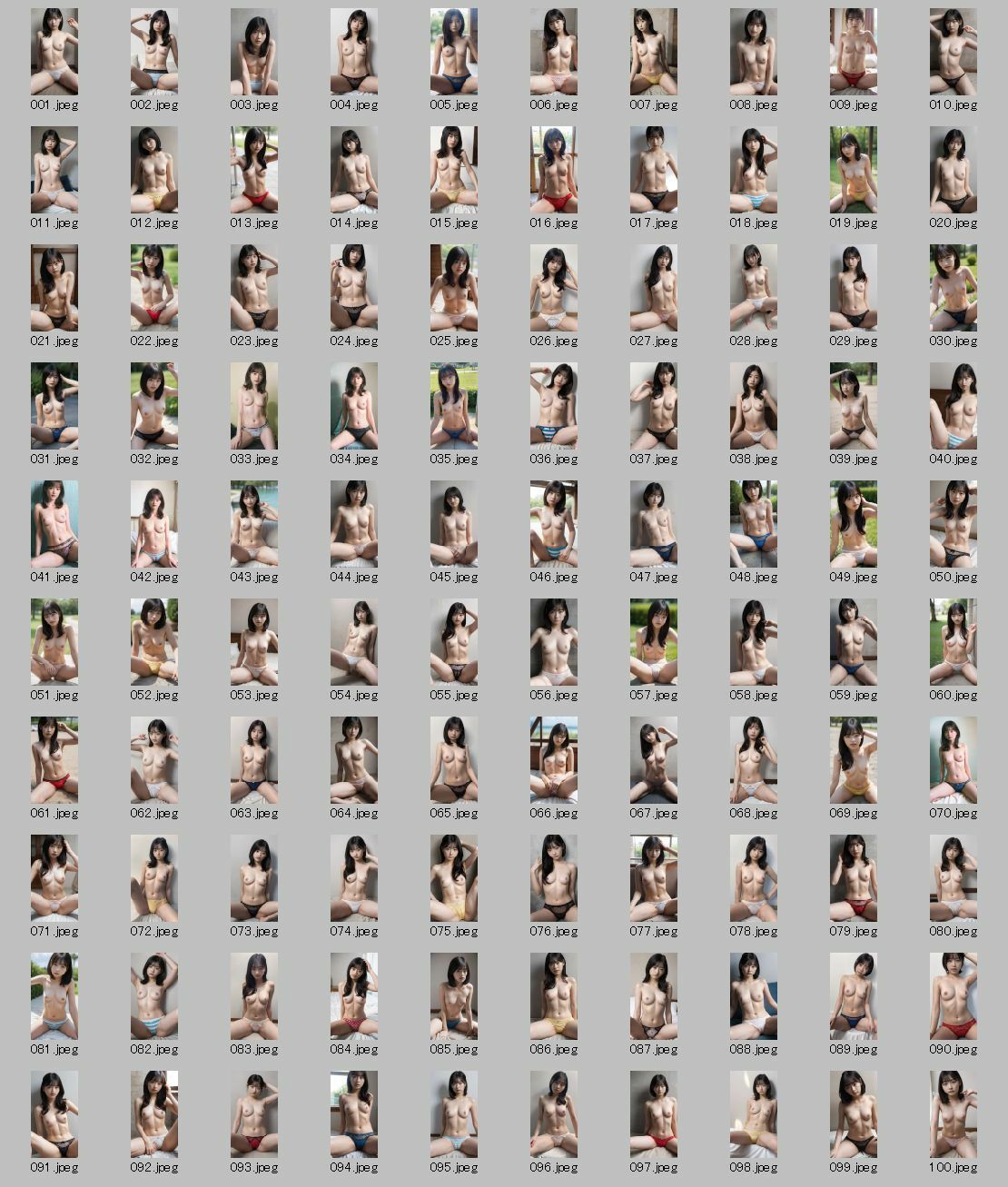 サンプル画像6:【AI実写】誰かに似ている？ トップレスの美女たち【実写風AIトップレスグラビア】Vol.4(美伝プロジェクト) [d_637675]