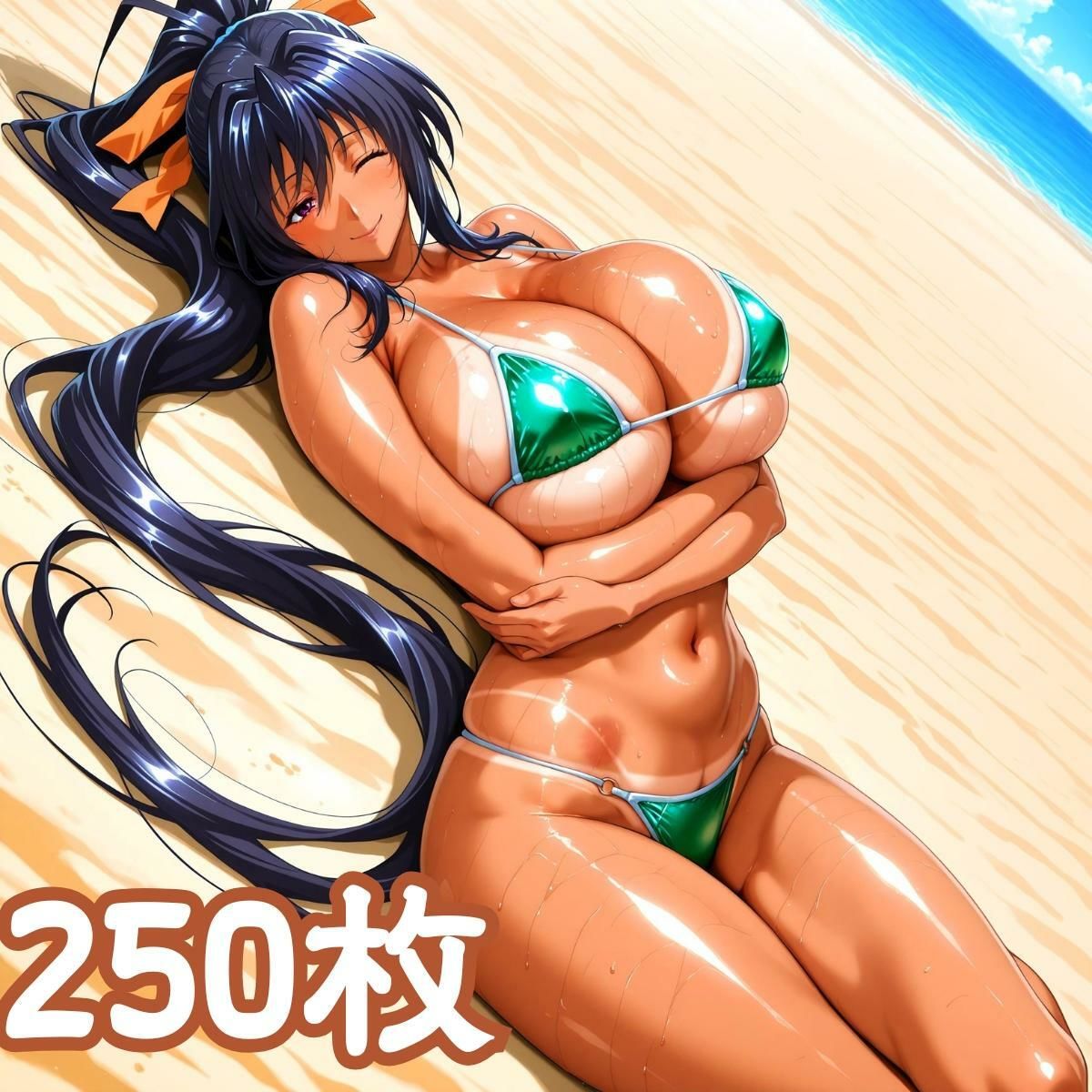 サンプル画像6:褐色悪魔 〜砂浜で襲われた日焼けヒロイン〜(びらびら東京) [d_637754]