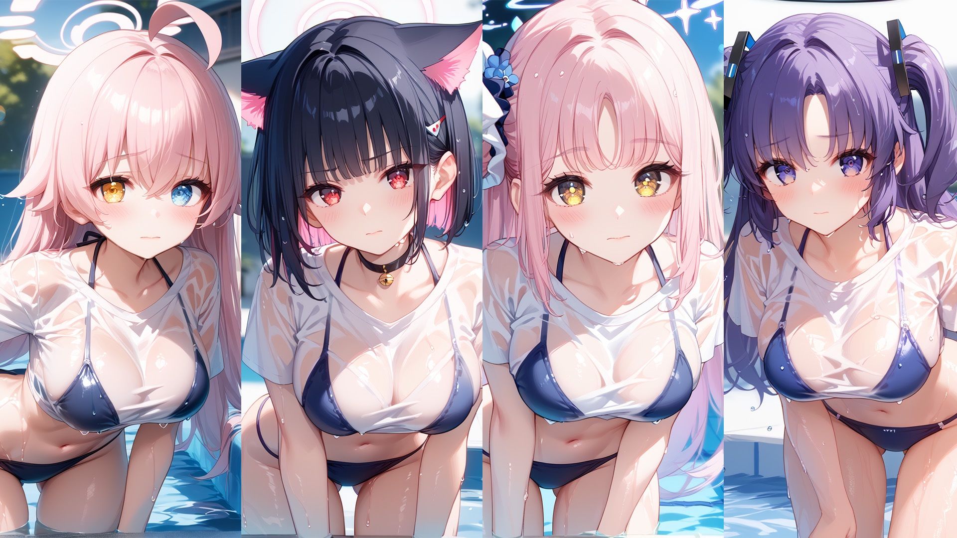 濡れT水着がエロすぎた(ハート)ブルー〇ーカイブver 画像1