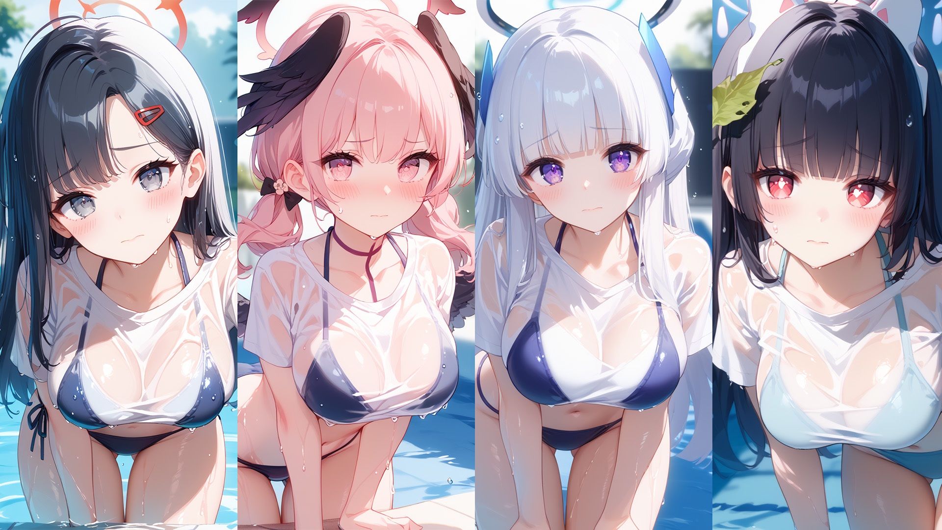 サンプル画像2:濡れT水着がエロすぎた（ハート）ブルー〇ーカイブver(kawa) [d_637977]