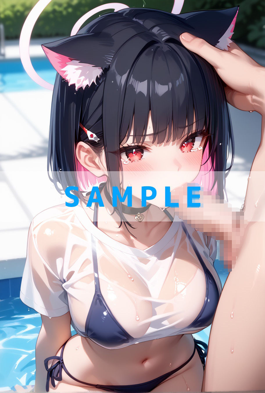 サンプル画像3:濡れT水着がエロすぎた（ハート）ブルー〇ーカイブver(kawa) [d_637977]