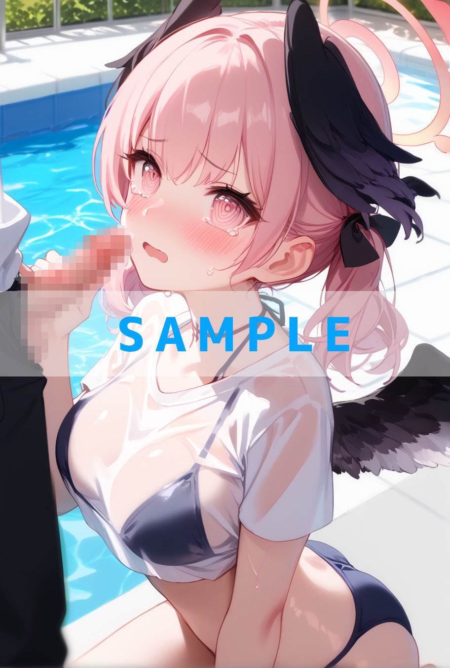 サンプル画像5:濡れT水着がエロすぎた（ハート）ブルー〇ーカイブver(kawa) [d_637977]