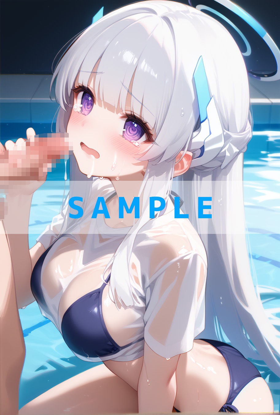 サンプル画像6:濡れT水着がエロすぎた（ハート）ブルー〇ーカイブver(kawa) [d_637977]