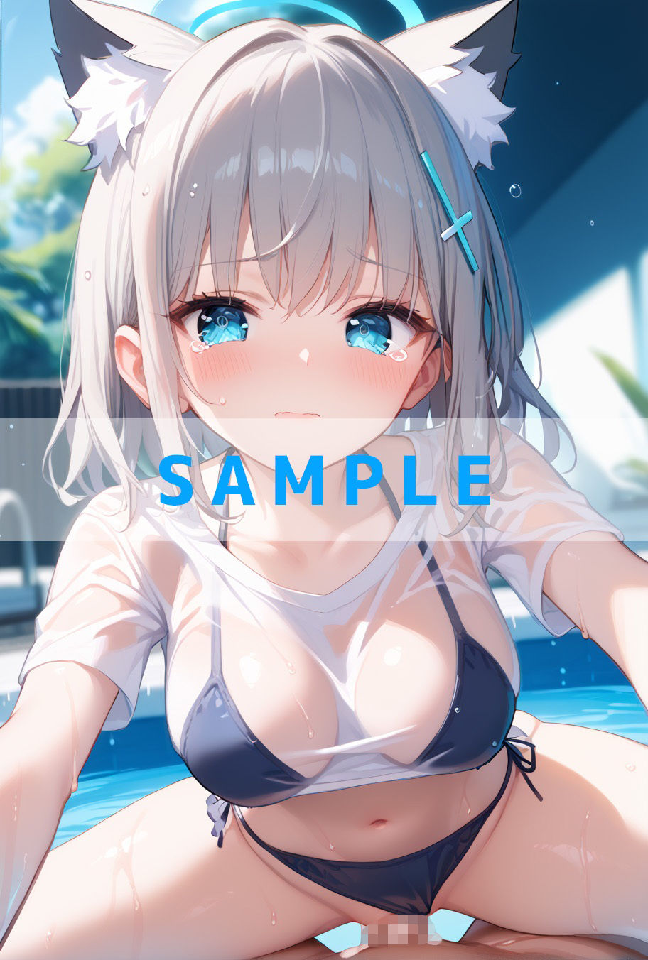 濡れT水着がエロすぎた(ハート)ブルー〇ーカイブver 画像9