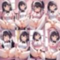 ご奉仕ピンクメイドのおまんことオナニー【500枚】