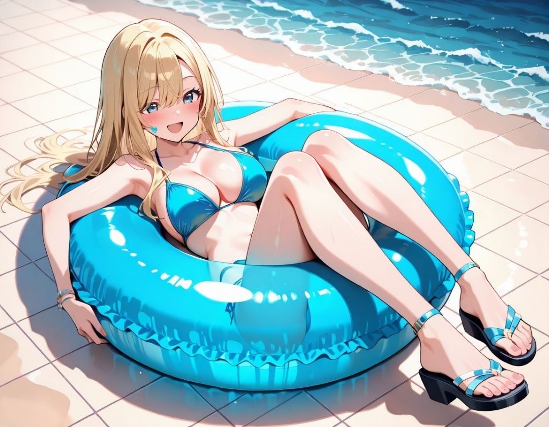 サンプル画像4:やるならギャルがいい〜海デートしたらHできた件〜(がまんじゅーる) [d_638316]