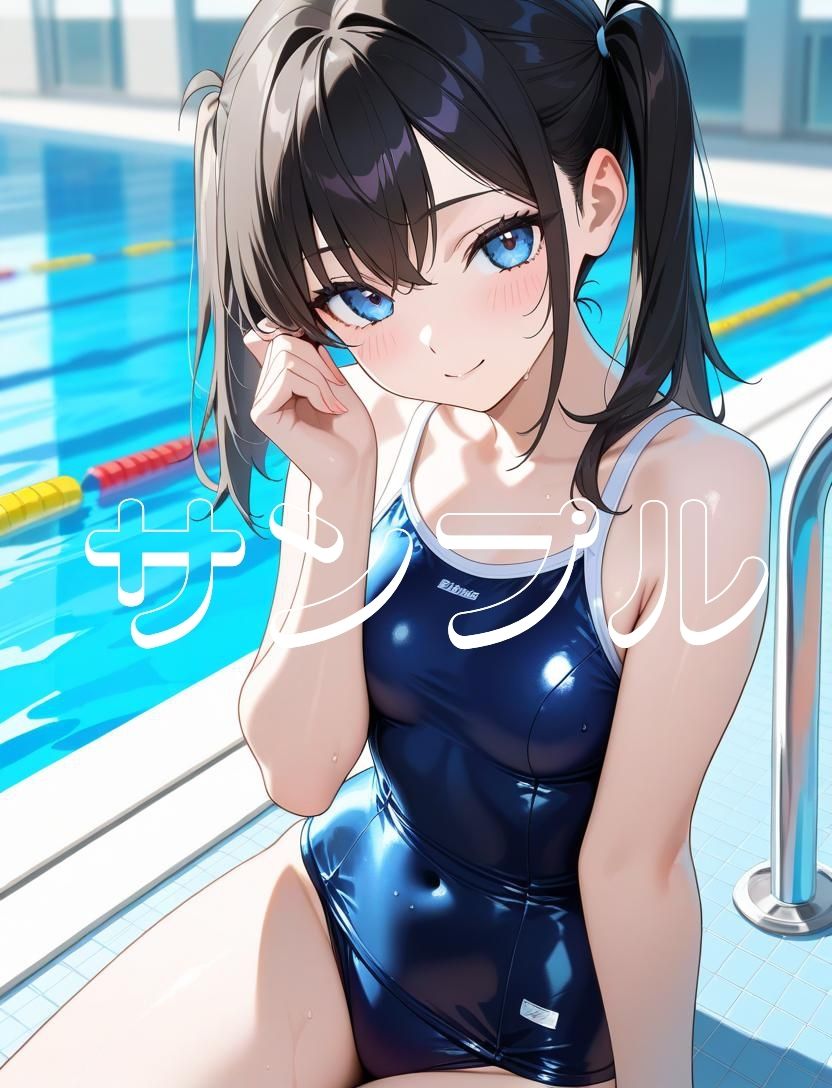 かわいい女の子の絵 3巻 スクール水着の美少女 画像3