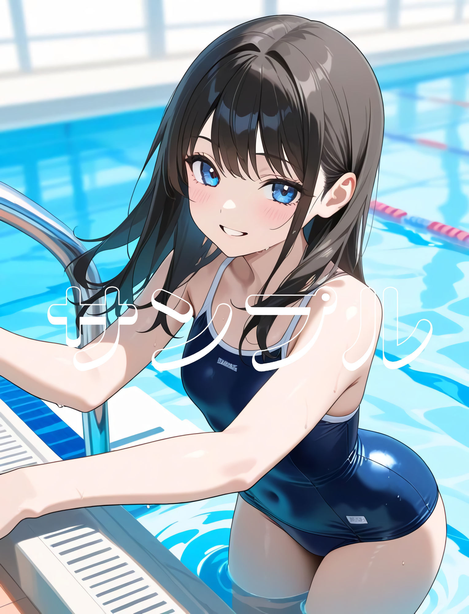 サンプル画像4:かわいい女の子の絵  3巻  スクール水着の美少女(ウワバキワスレター) [d_638402]