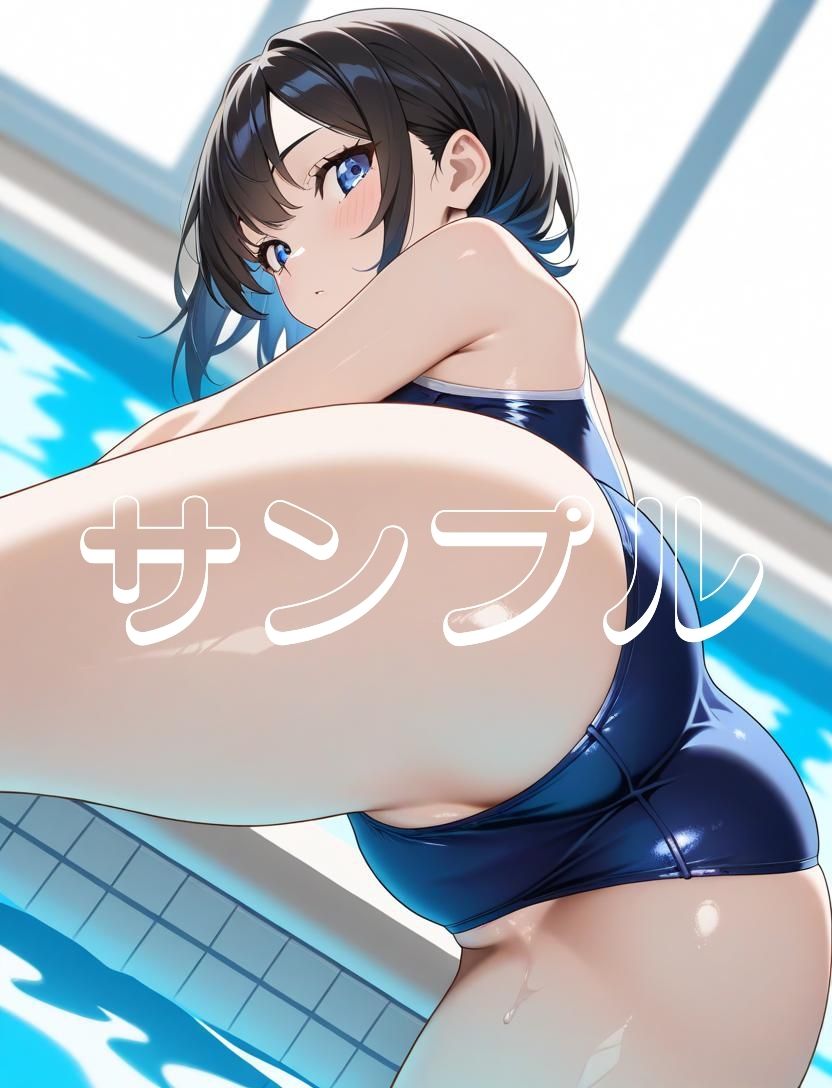 かわいい女の子の絵 3巻 スクール水着の美少女 画像6