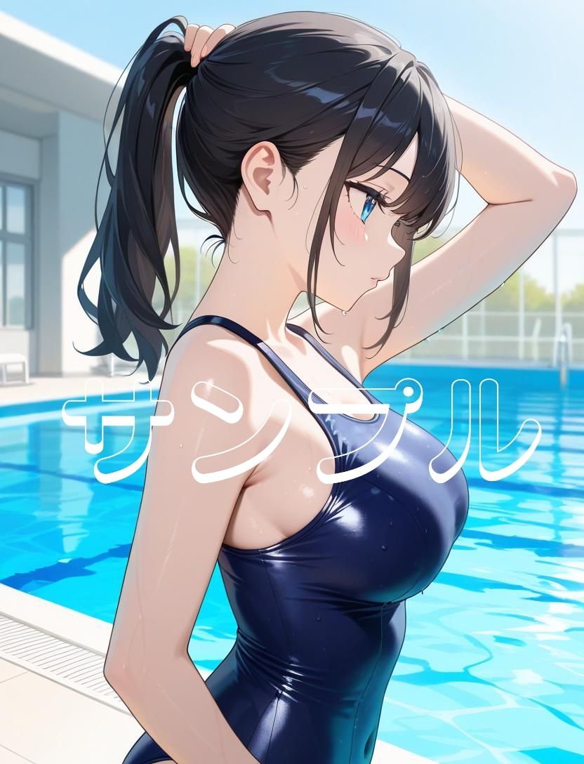 かわいい女の子の絵 3巻 スクール水着の美少女 画像7