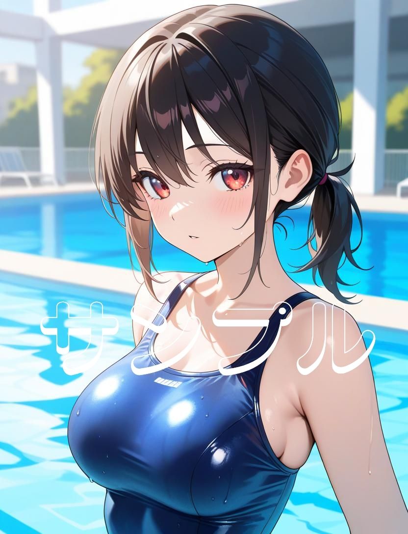 かわいい女の子の絵 3巻 スクール水着の美少女 画像9