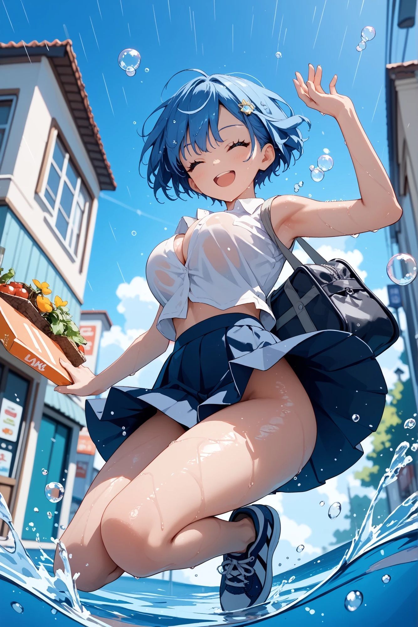青髪ちゃんとえっちなえちえち 画像2
