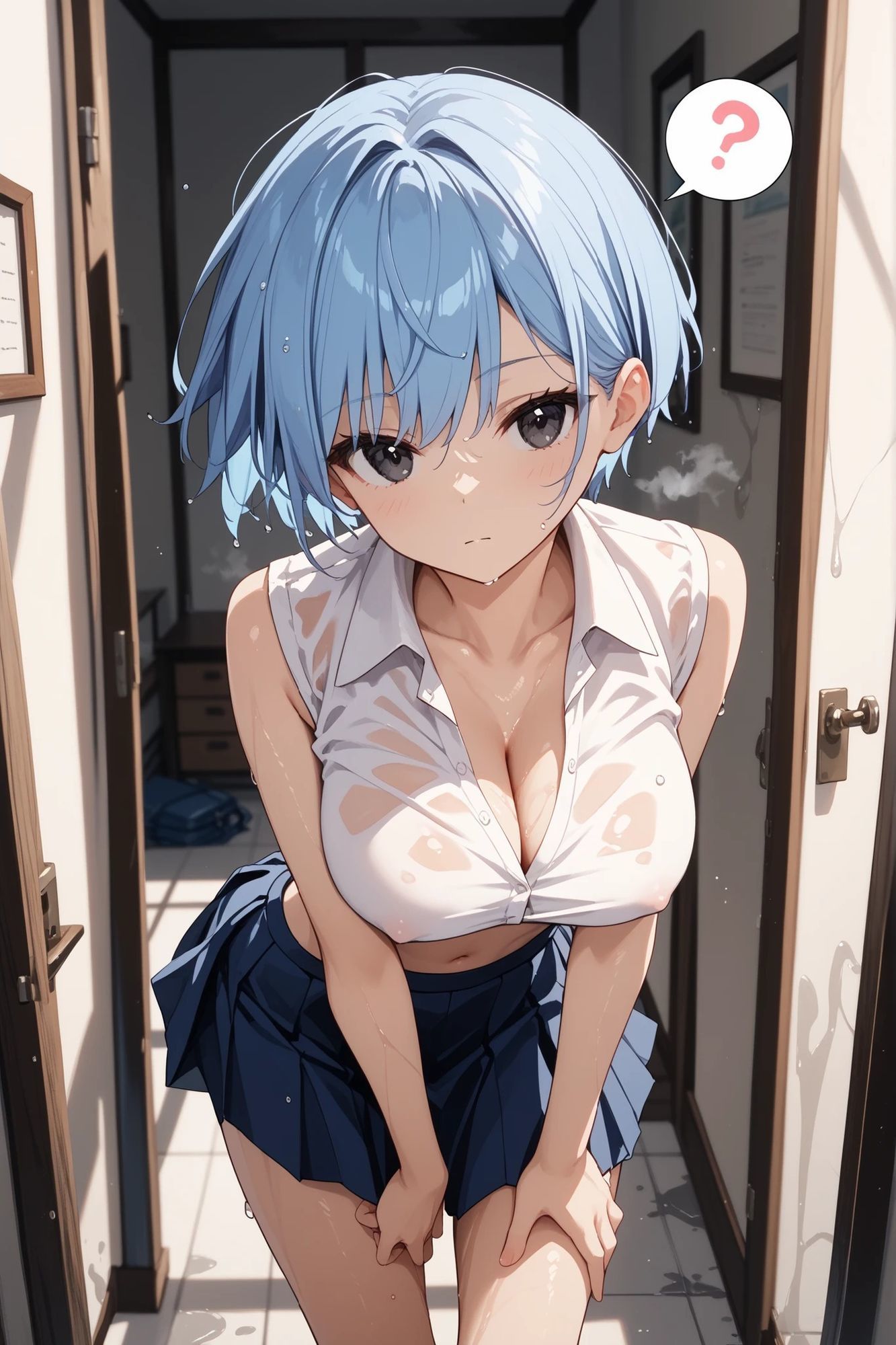 青髪ちゃんとえっちなえちえち 画像4