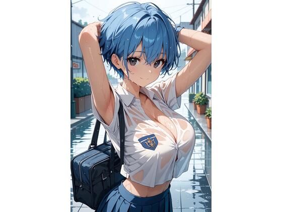 青髪ちゃんとえっちなえちえち