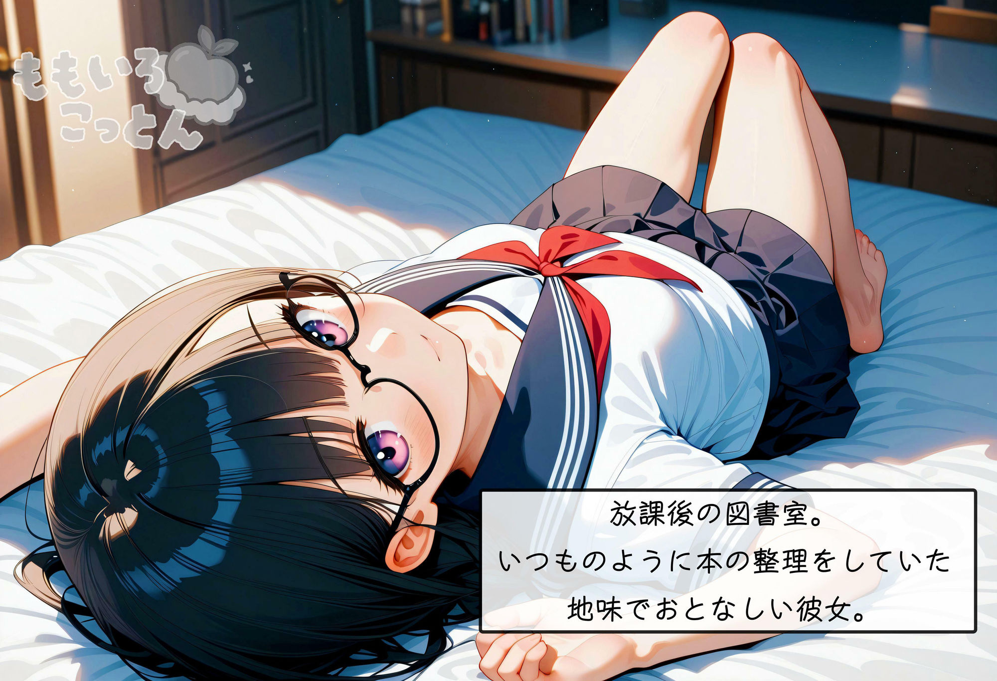 サンプル画像1:本好き彼女は我慢できない vol.1(ももいろこっとん) [d_638658]