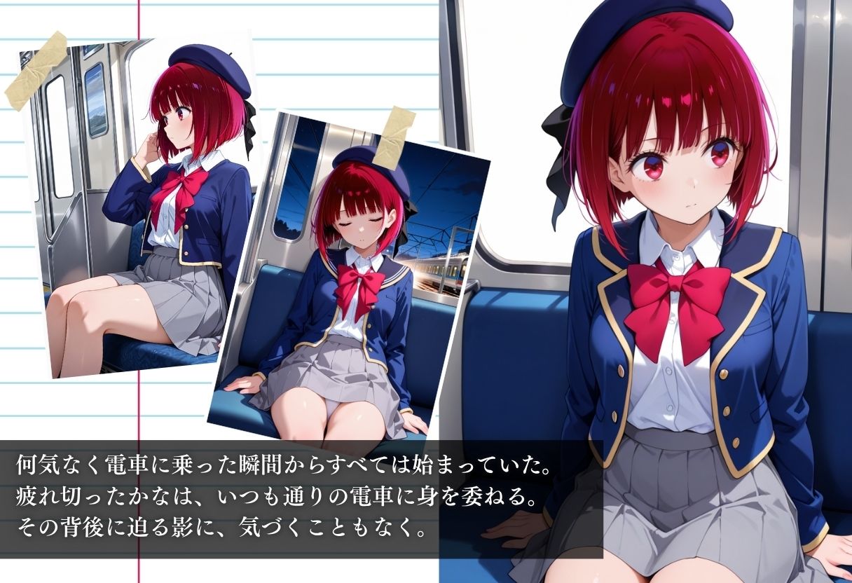 サンプル画像1:電車痴●『電車の中で堕ちていく女』〜有馬かな編〜(Haru) [d_638919]