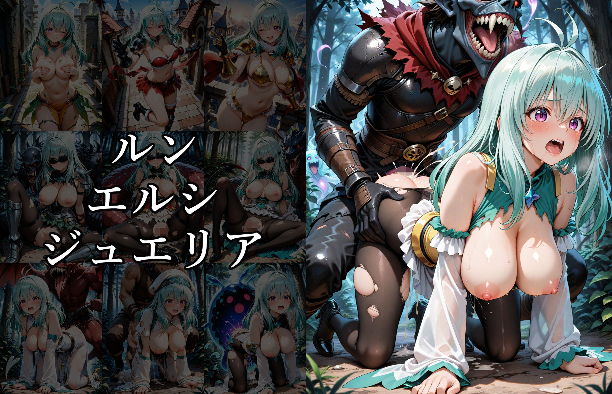 サンプル画像3:ToLOVEるヒロイン異世界堕ち 〜モンスターに囚われ快楽に溺れる〜(はやぶさ工房) [d_638946]