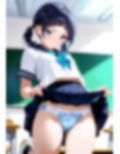 スカートまくり上げ  パンティ丸見え