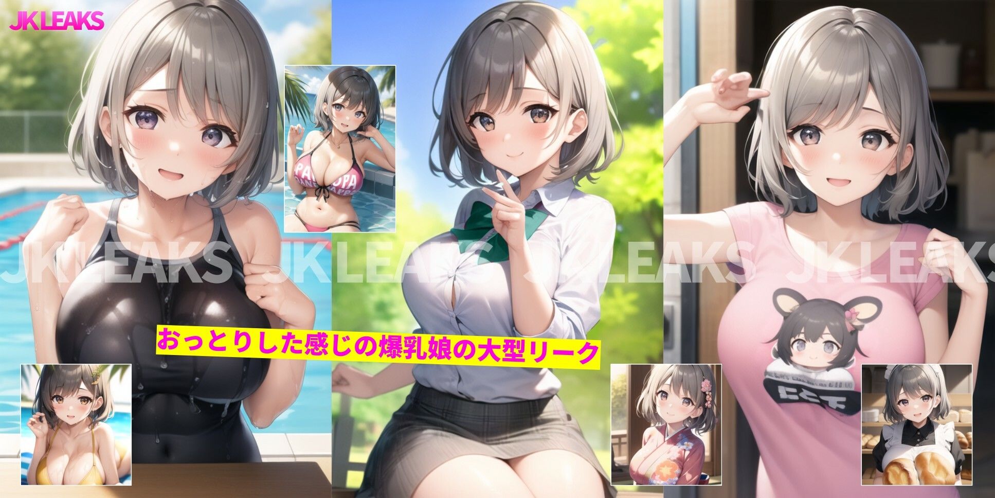 JK LEAKS 5＋6 - 4Kアップスケール＆リモザイク総集編 - ふぐり♡ エロ画像3