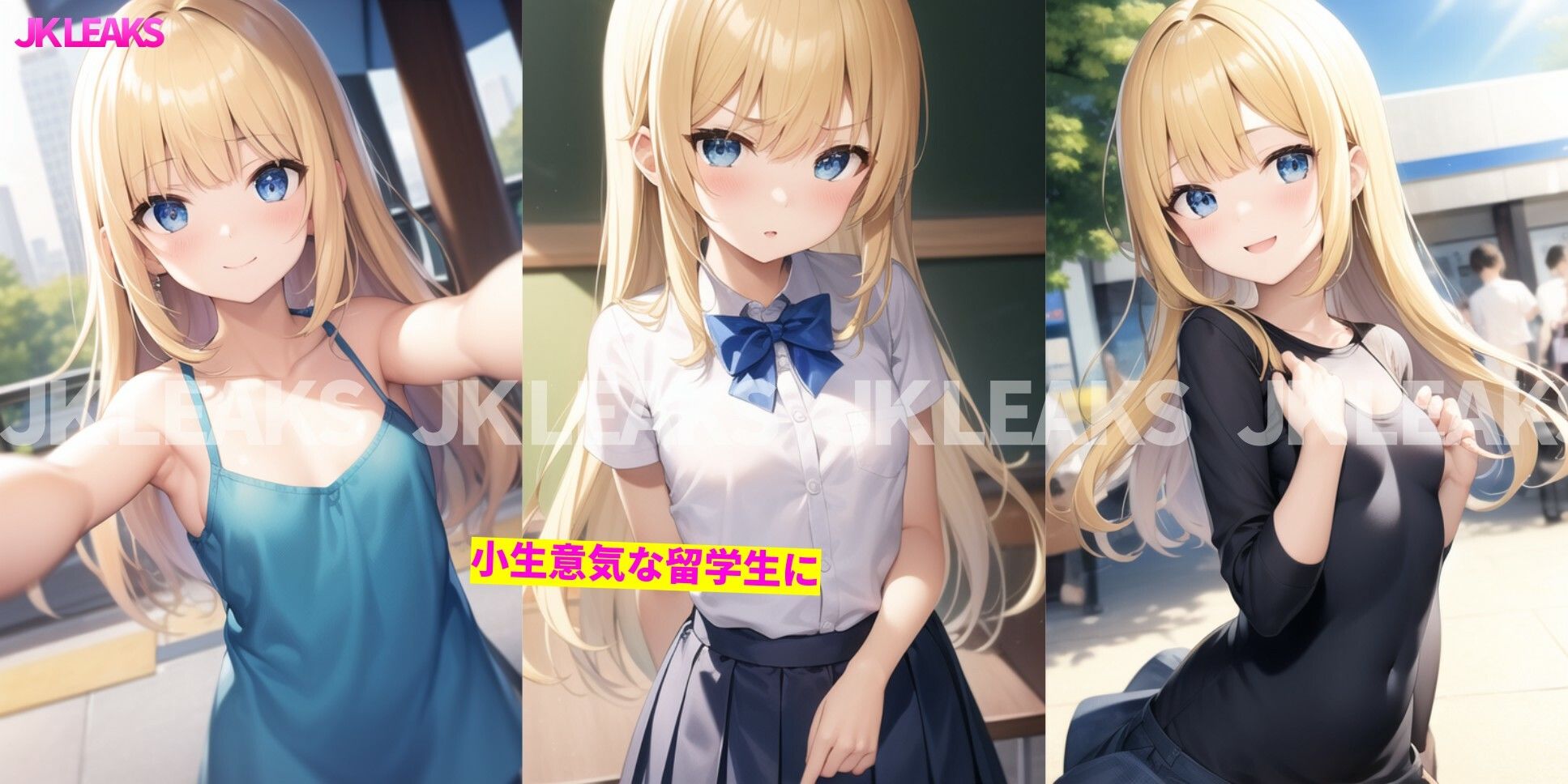 JK LEAKS 5＋6 - 4Kアップスケール＆リモザイク総集編 - ふぐり♡ エロ画像8