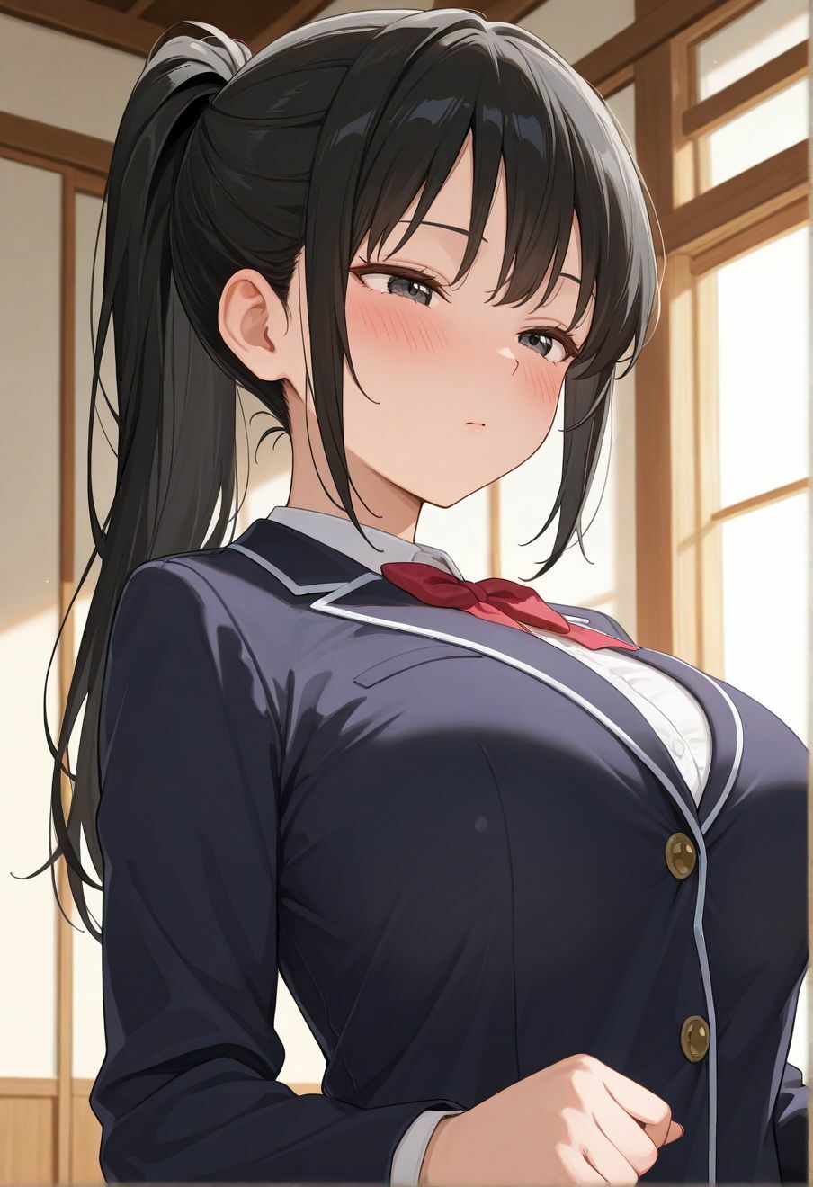 デカ乳の生徒会長を調教 画像6