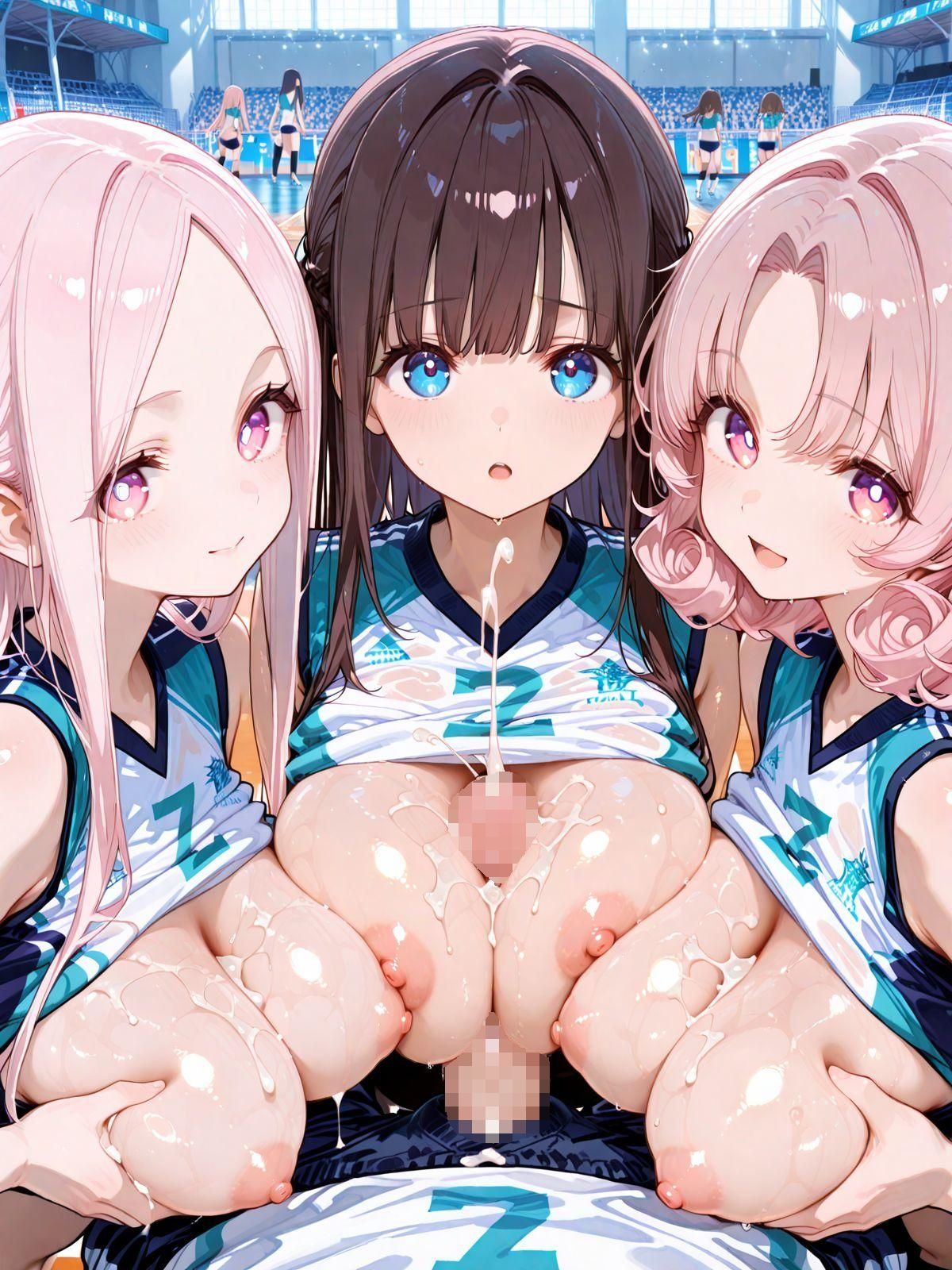 サンプル画像5:爆乳バレー部と夢のハーレム性活(モッコルモン卿) [d_639227]